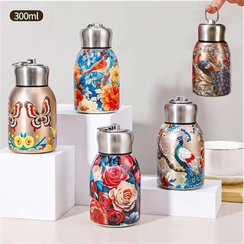 Hot & Cold Stainless Steel Vacuum Bottle  300ml (Multi Design)