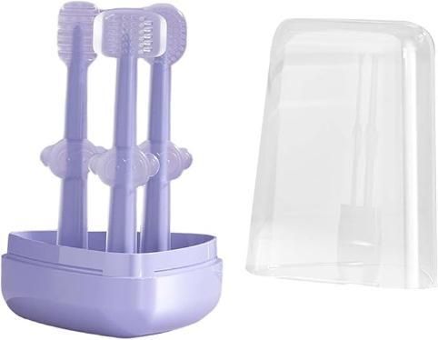 3 Steps Silicone Baby Toothbrush Set of 3 Assorted (Pack of 1)