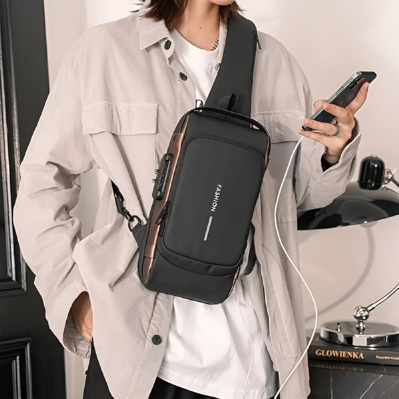 Sling Bag With Charging Port